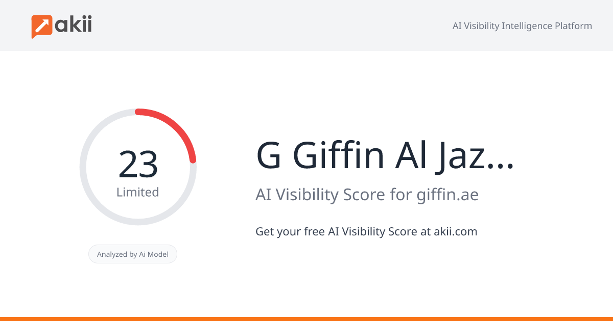 G - 'Giffin Al Jazira Metal Industries' AI Visibility Score