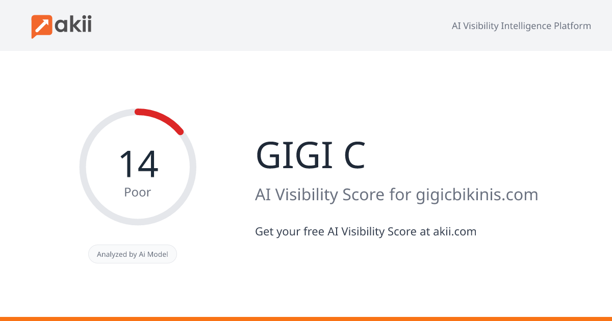 GIGI C AI Visibility Score
