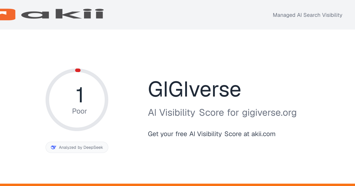 GIGIverse AI Visibility Score preview