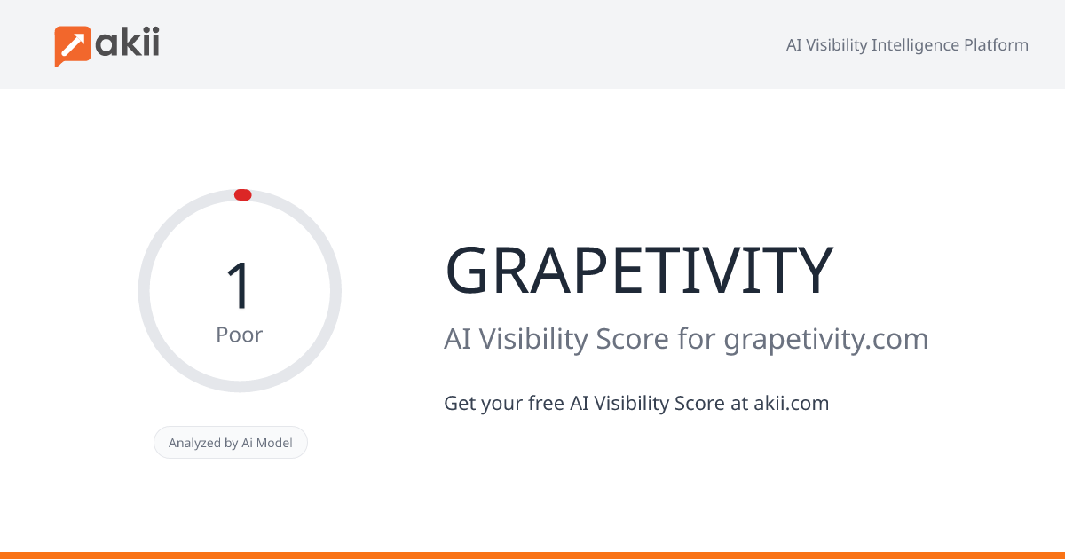 GRAPETIVITY AI Visibility Score