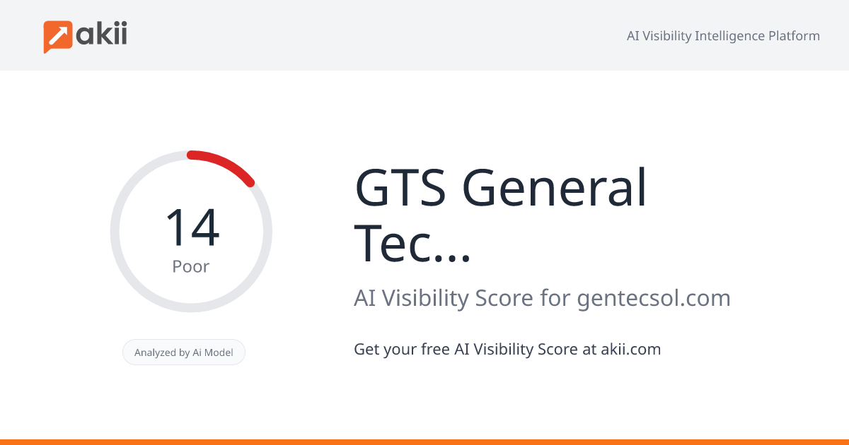 GTS - General Technologies and Solutions AI Visibility Score