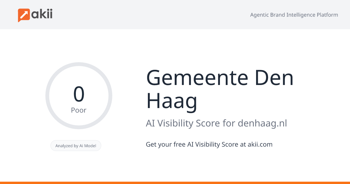 Gemeente Den Haag AI Visibility Score
