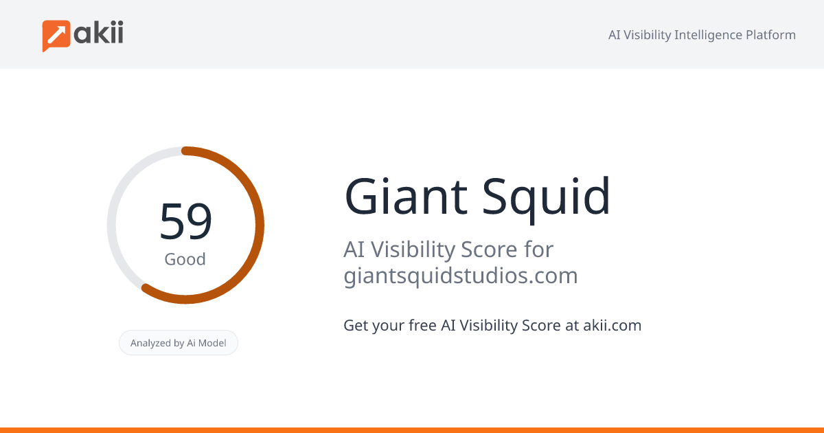 Giant Squid AI Visibility Score