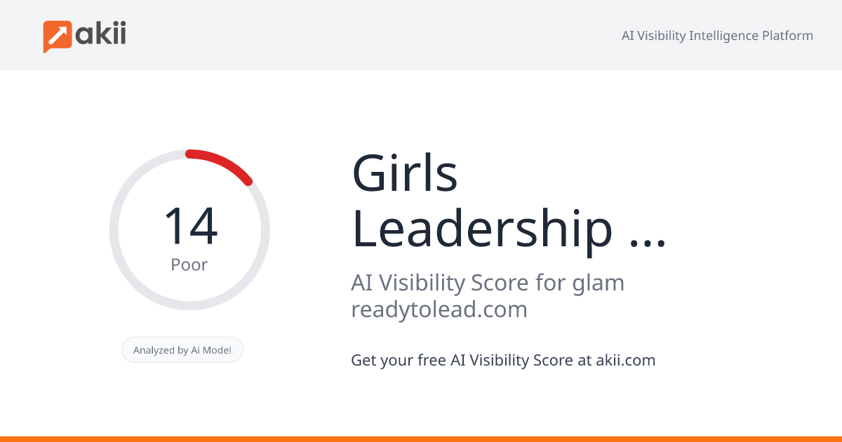 Girls Leadership Academy Meetup (GLAM) AI Visibility Score