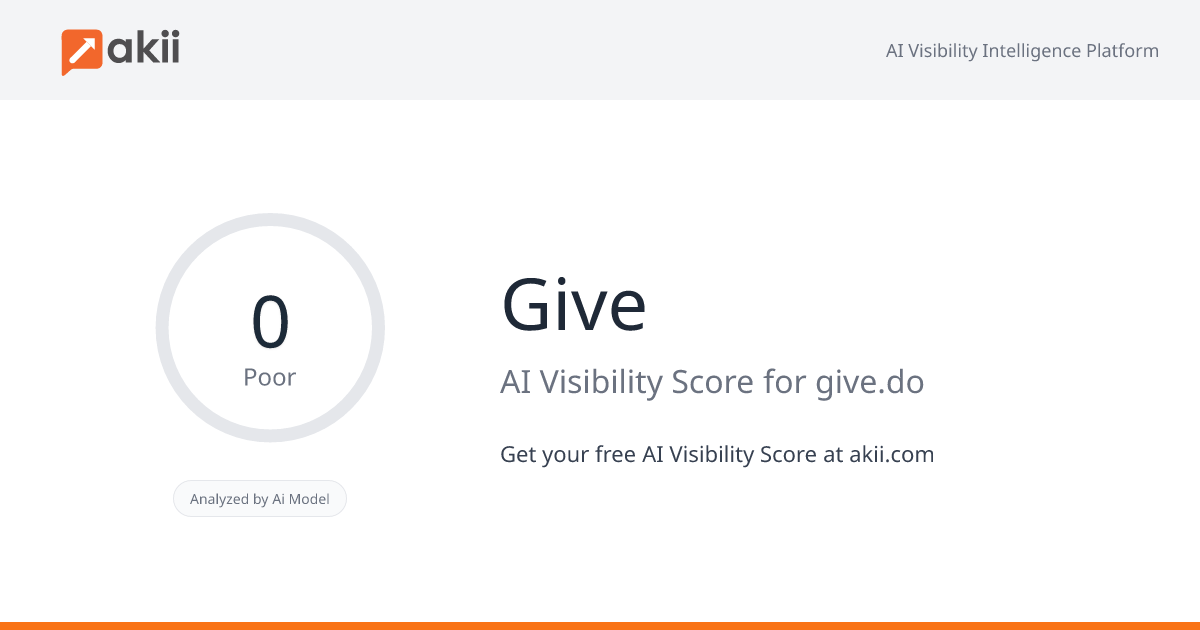 Give AI Visibility Score