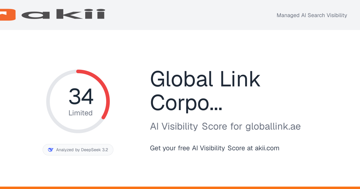 Global Link Corporate Services AI Visibility Score preview