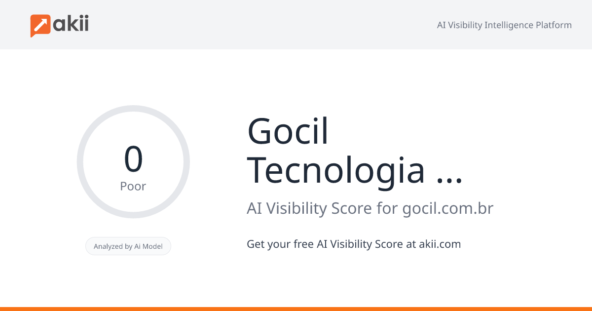 Gocil Tecnologia em Segurança e Serviços AI Visibility Score