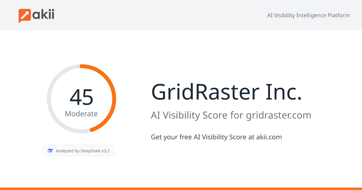 GridRaster Inc. AI Visibility Score