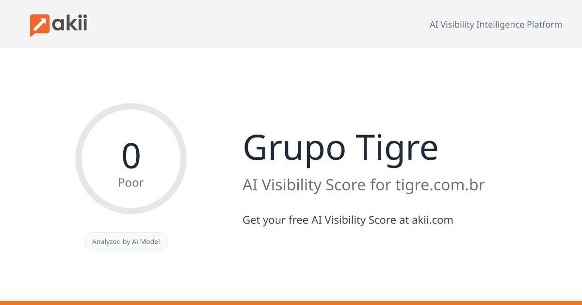 Grupo Tigre AI Visibility Score