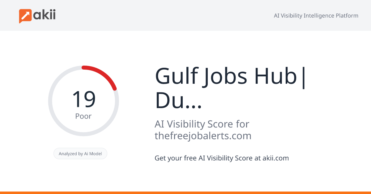 Gulf Jobs Hub| Dubai jobs | Saudia Jobs | Kuwait jobs Career| Vacancies Middle east AI Visibility Score