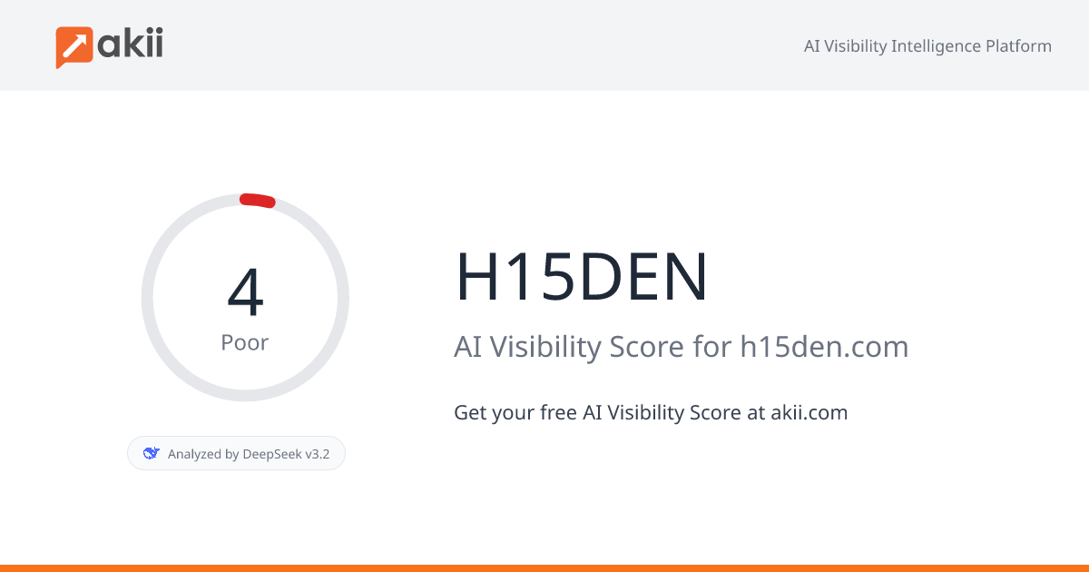 H15DEN AI Visibility Score