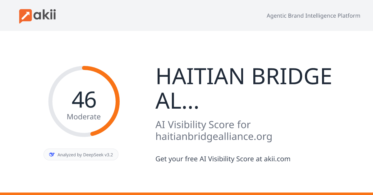 HAITIAN BRIDGE ALLIANCE AI Visibility Score