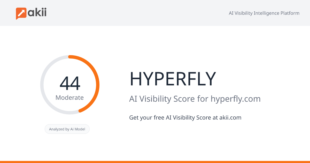 HYPERFLY AI Visibility Score