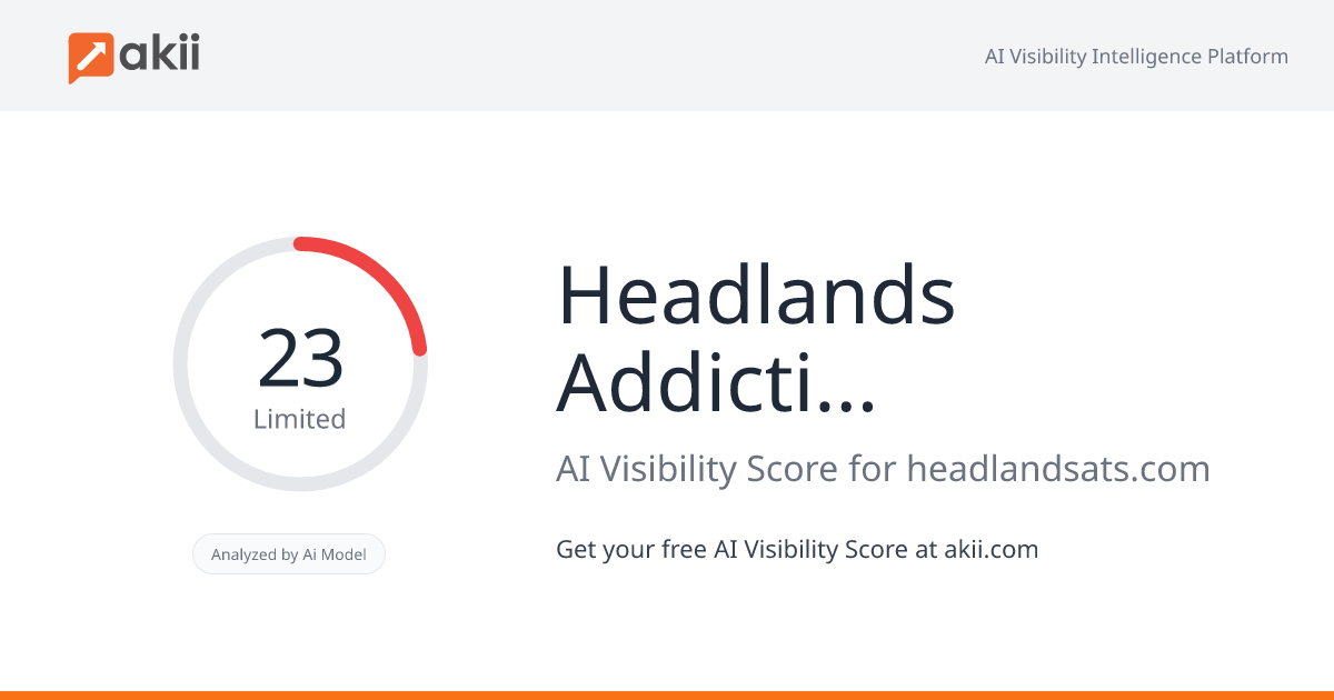 Headlands Addiction Treatment Services AI Visibility Score