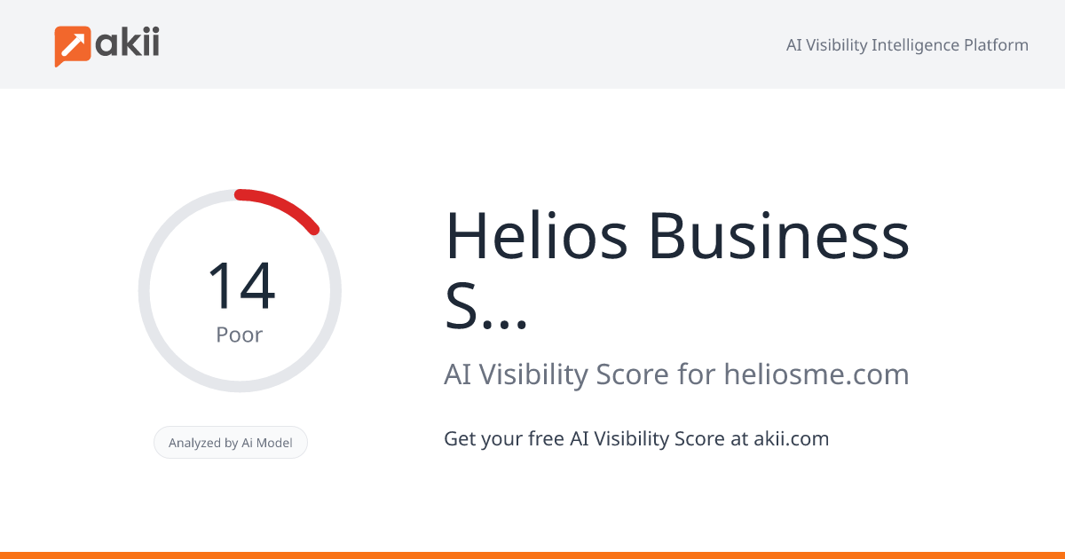 Helios Business Systems AI Visibility Score