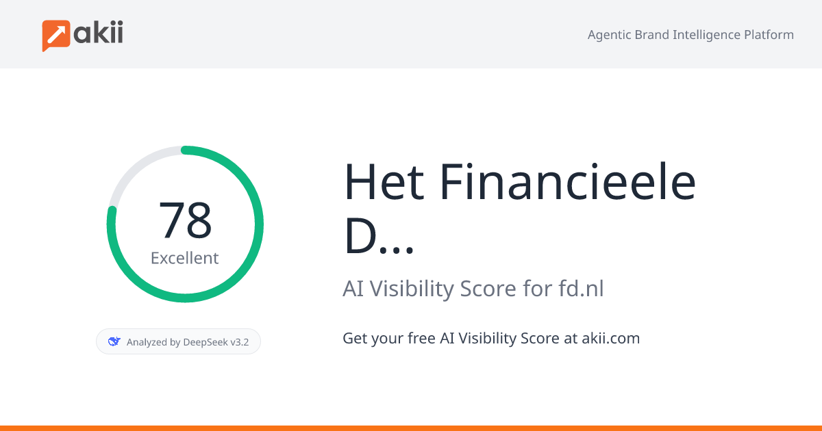 Het Financieele Dagblad AI Visibility Score