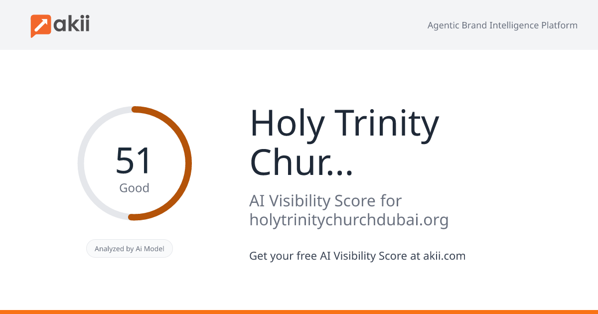 Holy Trinity Church Dubai AI Visibility Score