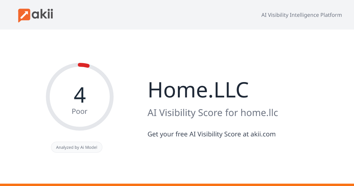 Home.LLC AI Visibility Score