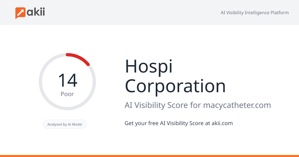 Hospi Corporation AI Visibility Score
