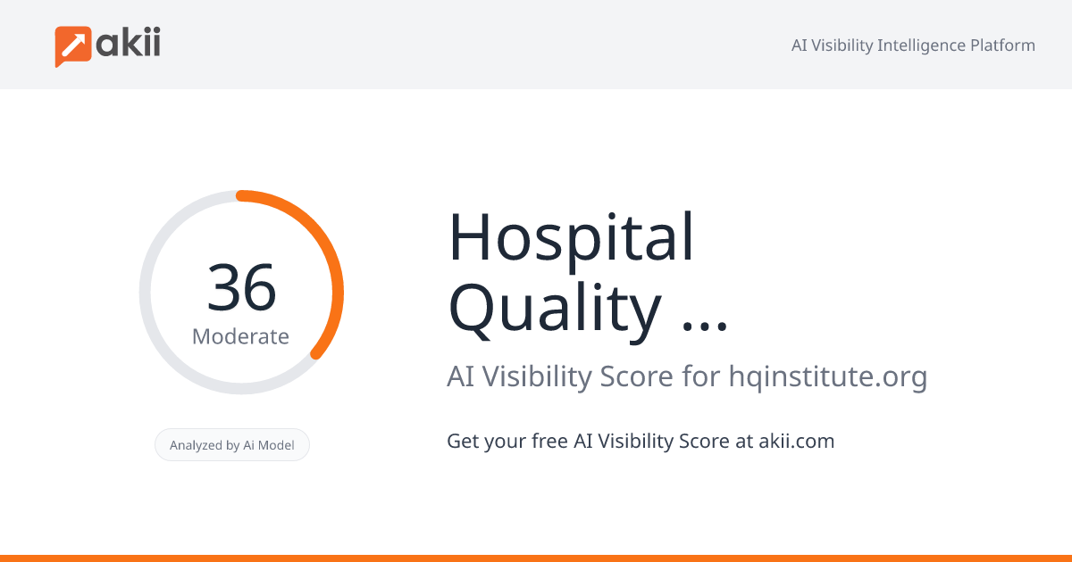 Hospital Quality Institute (HQI) AI Visibility Score