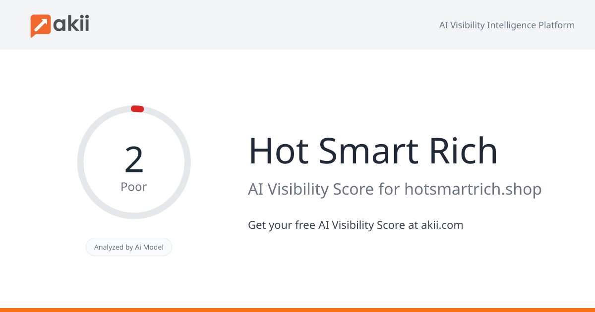 Hot Smart Rich AI Visibility Score