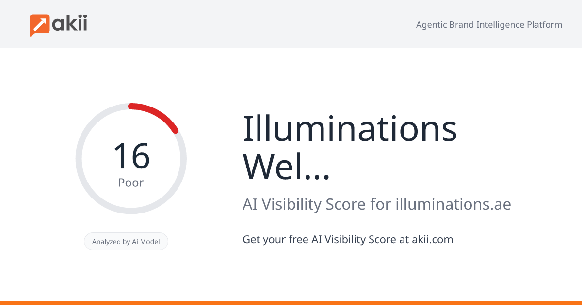 Illuminations Well-Being AI Visibility Score