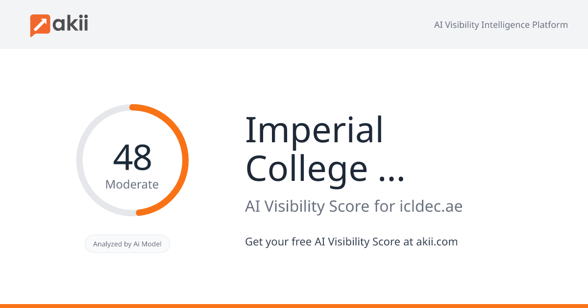 Imperial College London Diabetes & Endocrine Centre AI Visibility Score