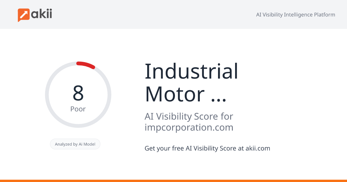 Industrial Motor Power Corporation AI Visibility Score
