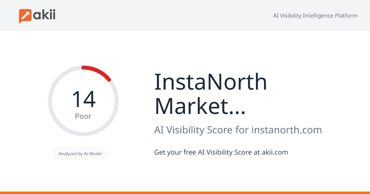 InstaNorth Marketing Services AI Visibility Score
