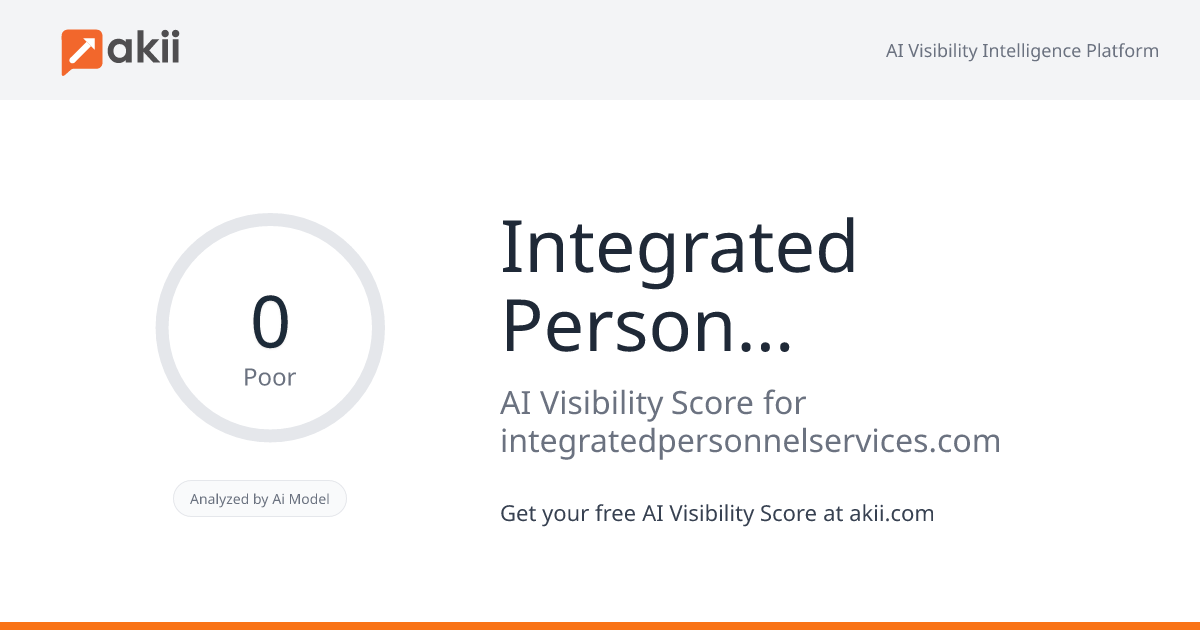 Integrated Personnel Services Limited AI Visibility Score
