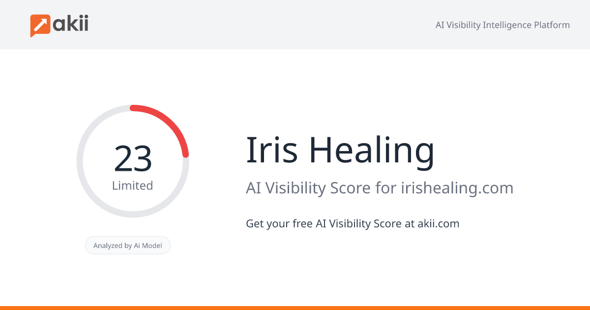 Iris Healing AI Visibility Score