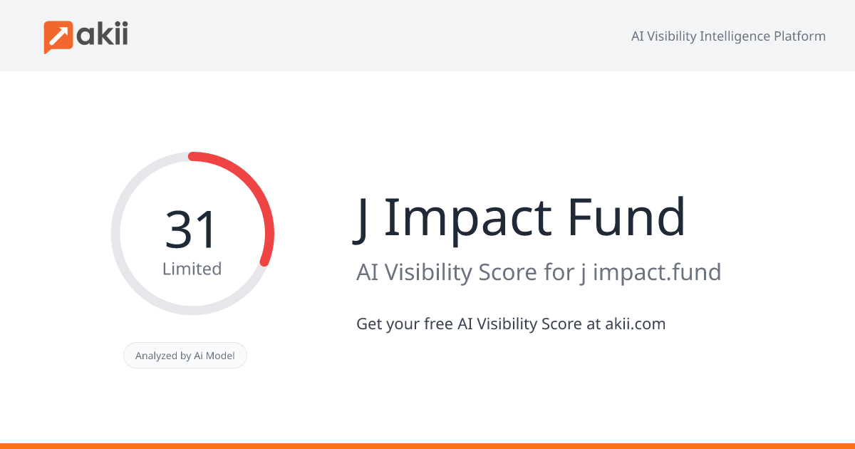 J-Impact Fund AI Visibility Score
