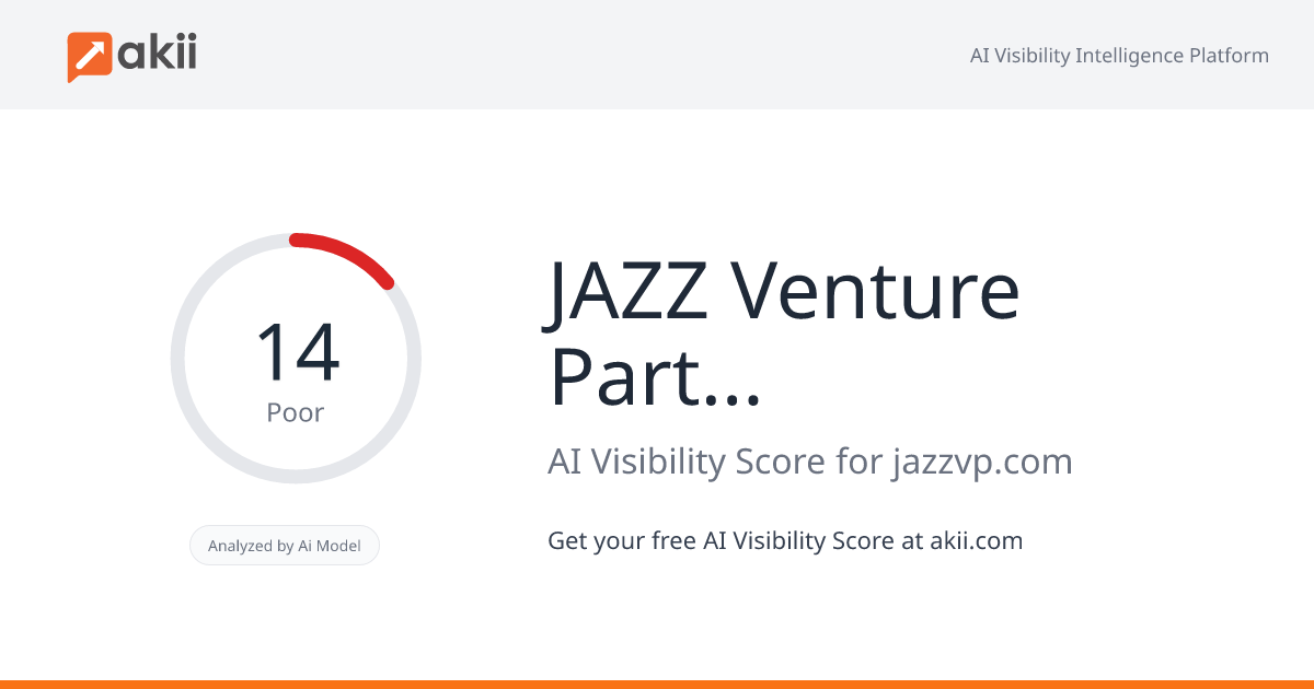 JAZZ Venture Partners AI Visibility Score