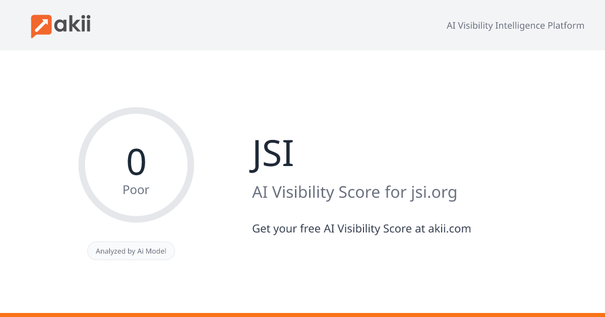 JSI AI Visibility Score