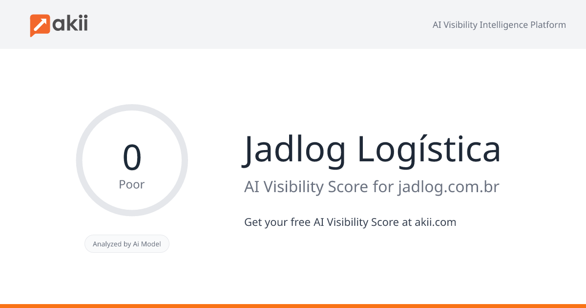 Jadlog Logística AI Visibility Score