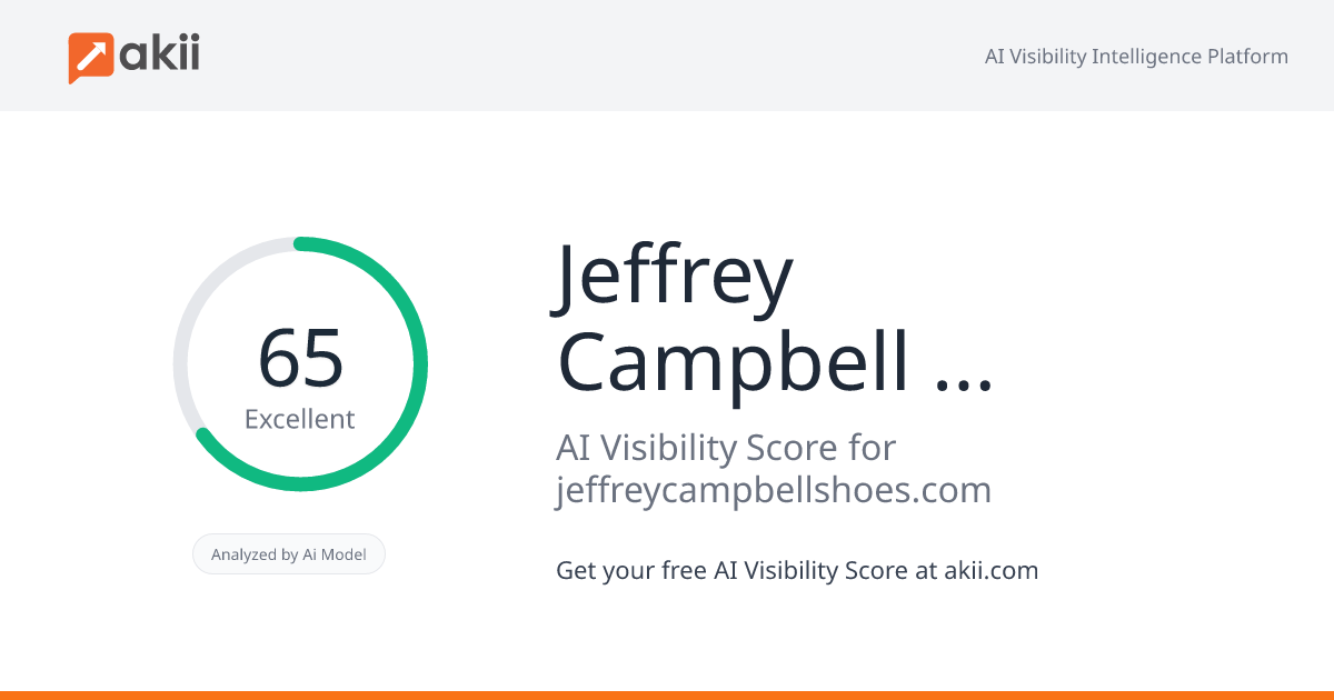 Jeffrey Campbell Shoes AI Visibility Score