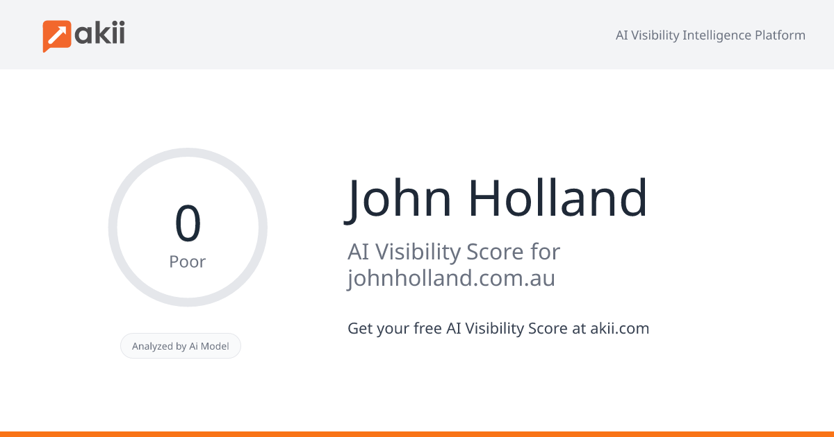 John Holland AI Visibility Score