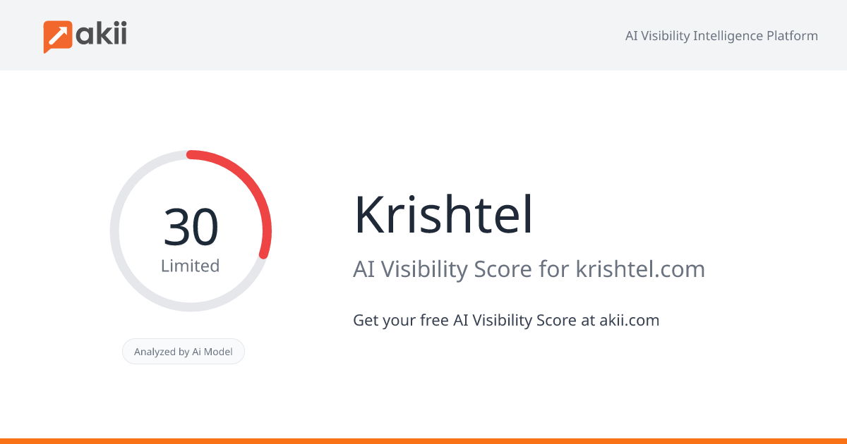 Krishtel AI Visibility Score