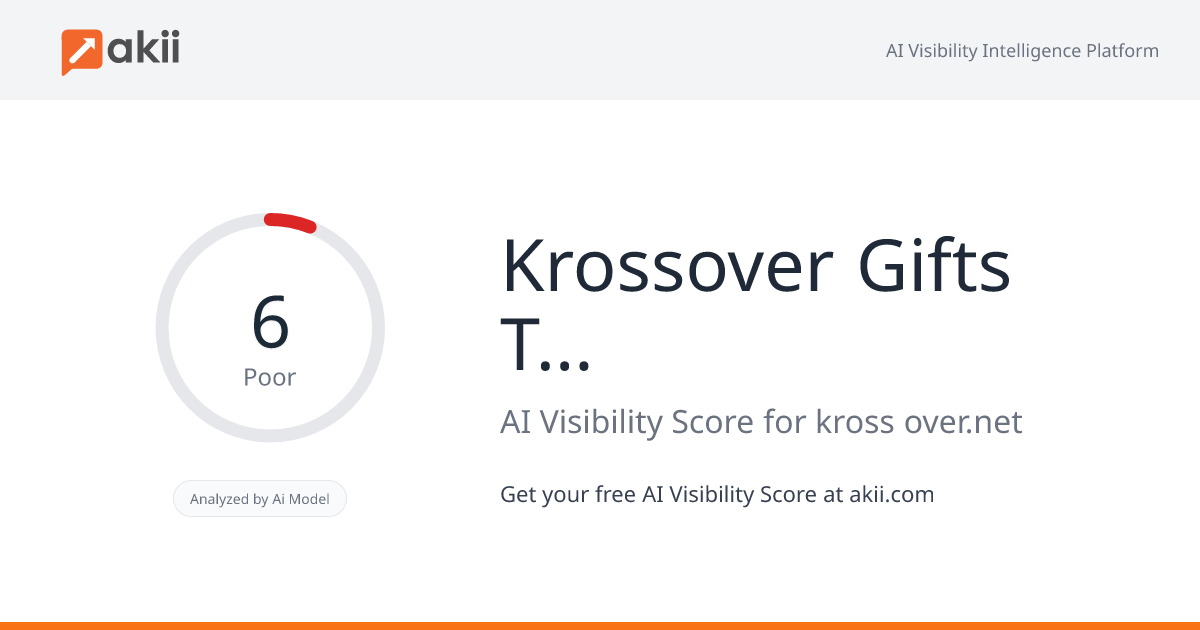 Krossover Gifts Trading LLC AI Visibility Score