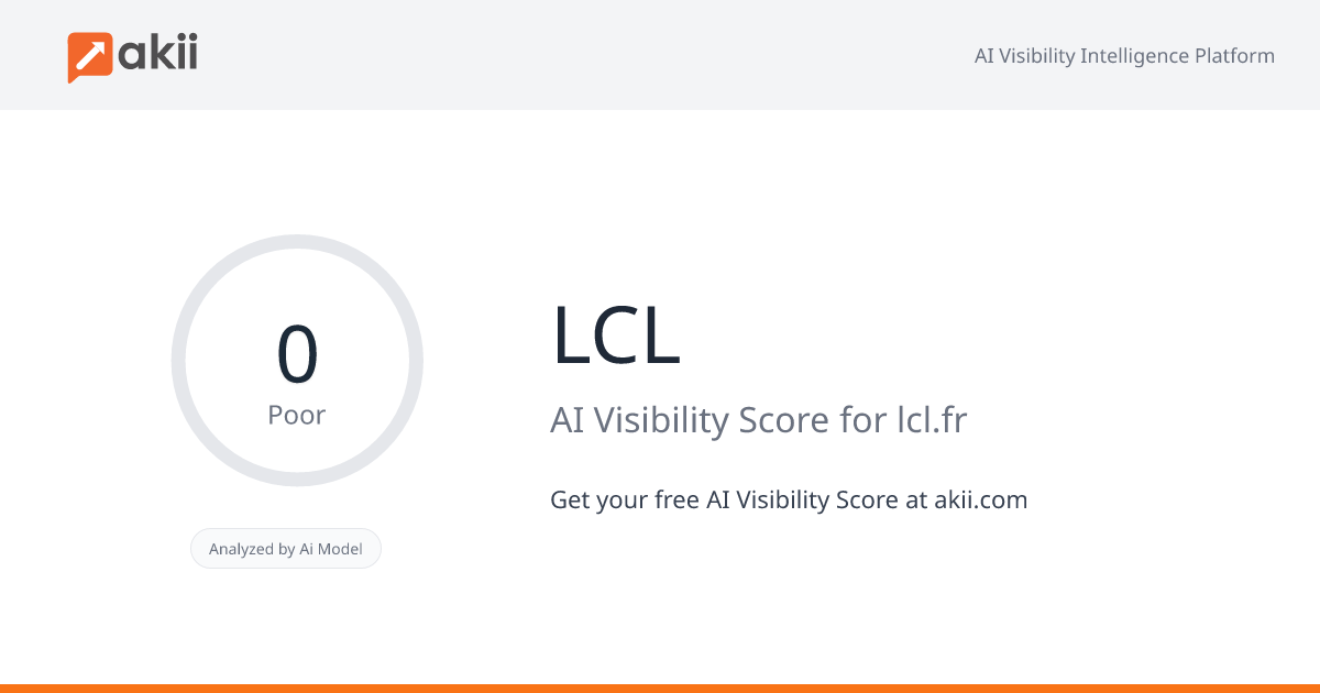 LCL AI Visibility Score