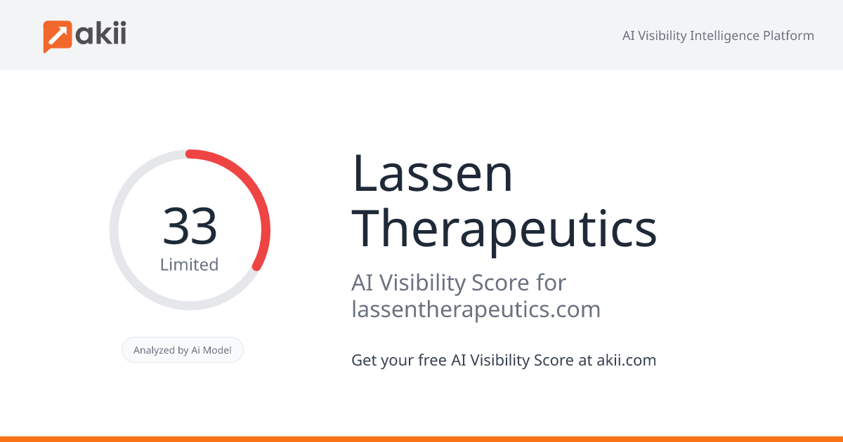 Lassen Therapeutics AI Visibility Score
