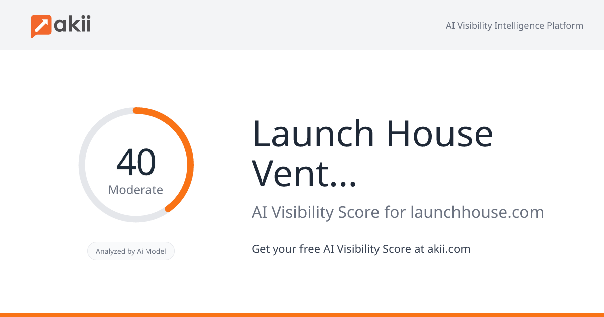 Launch House Ventures AI Visibility Score