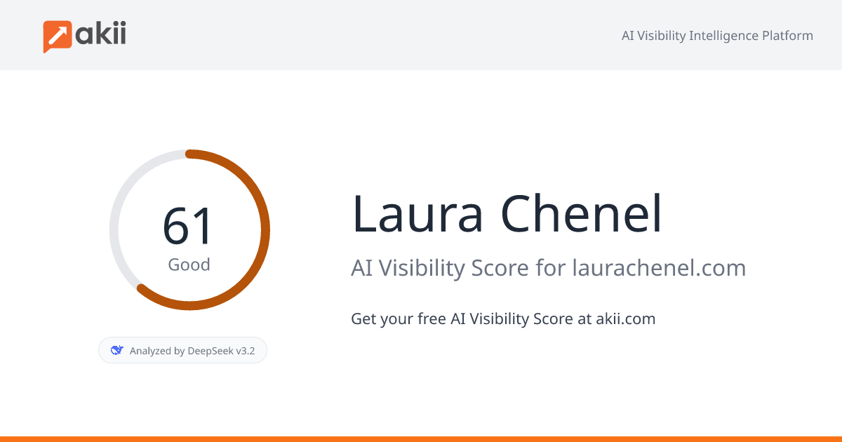 Laura Chenel AI Visibility Score
