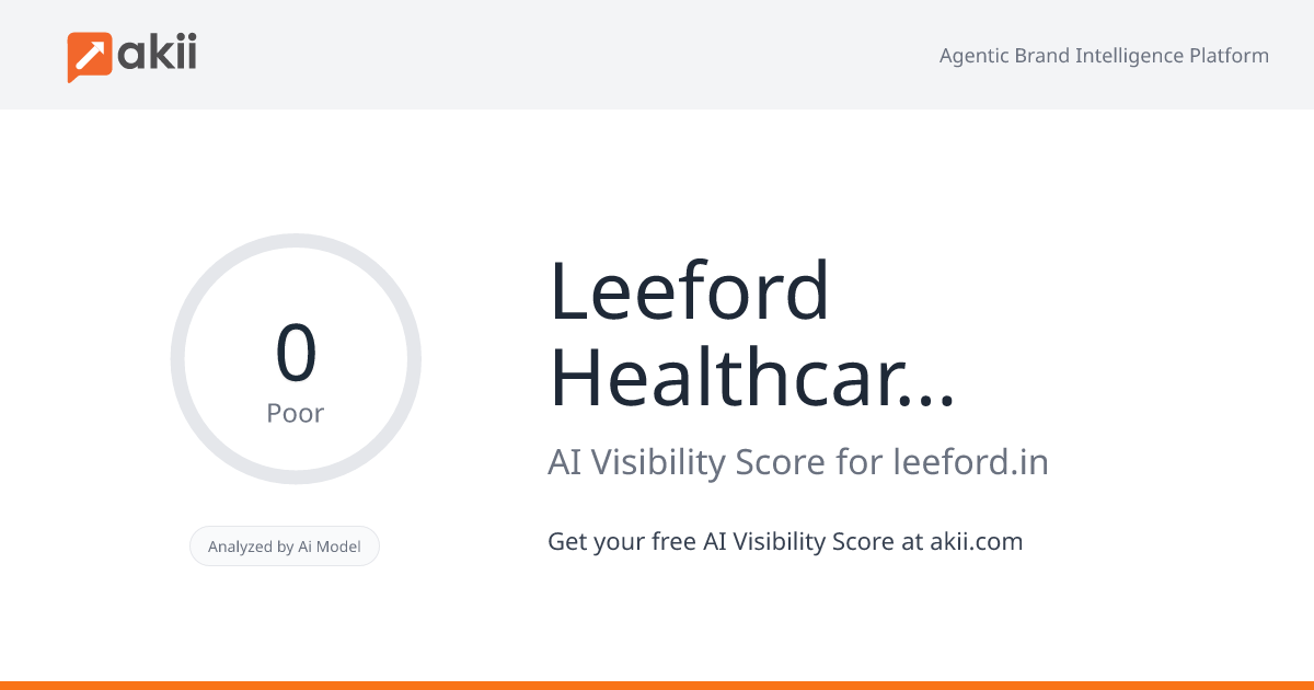 Leeford Healthcare Limited AI Visibility Score
