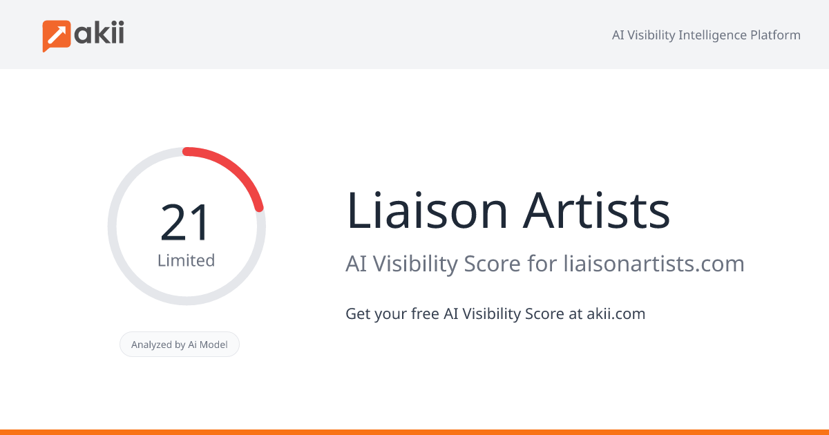 Liaison Artists AI Visibility Score
