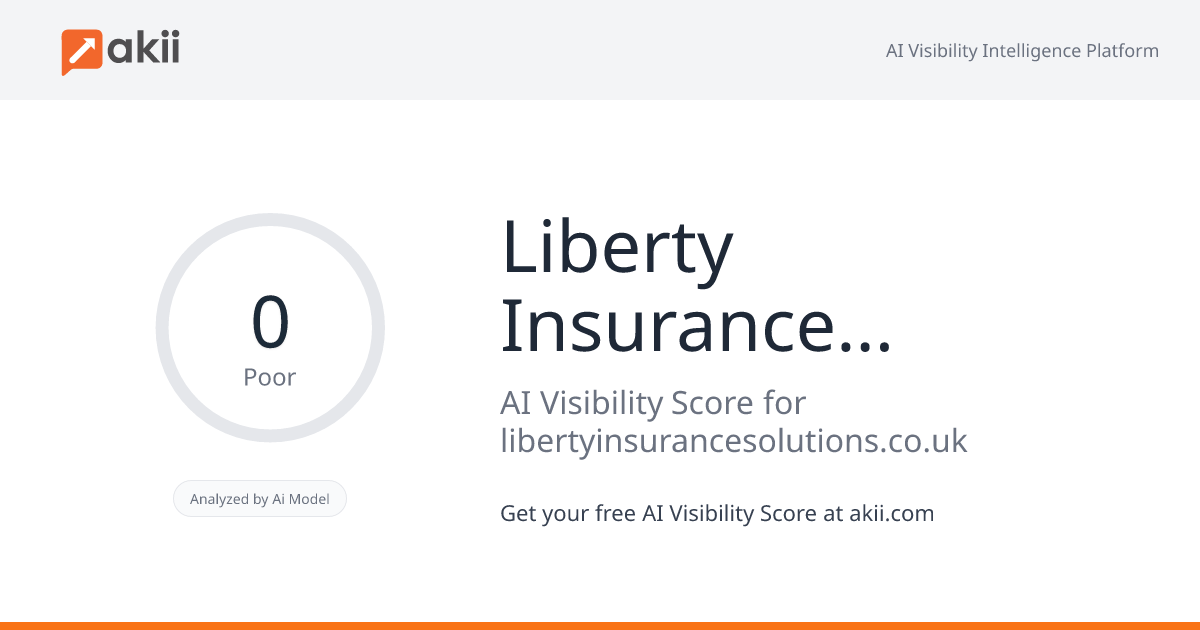 Liberty Insurance Solutions Ltd AI Visibility Score