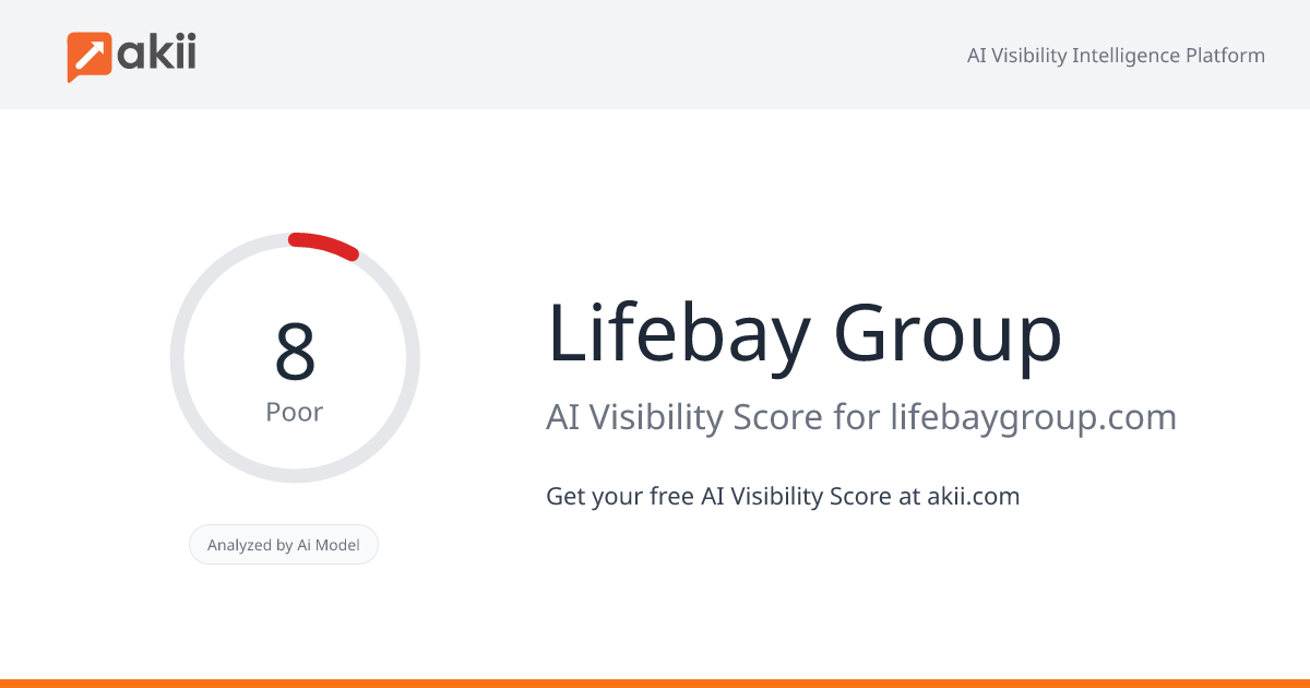 Lifebay Group AI Visibility Score