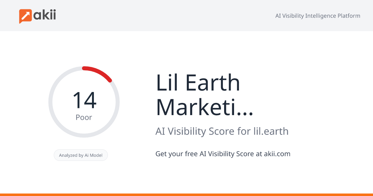 Lil Earth Marketing Management LLC AI Visibility Score