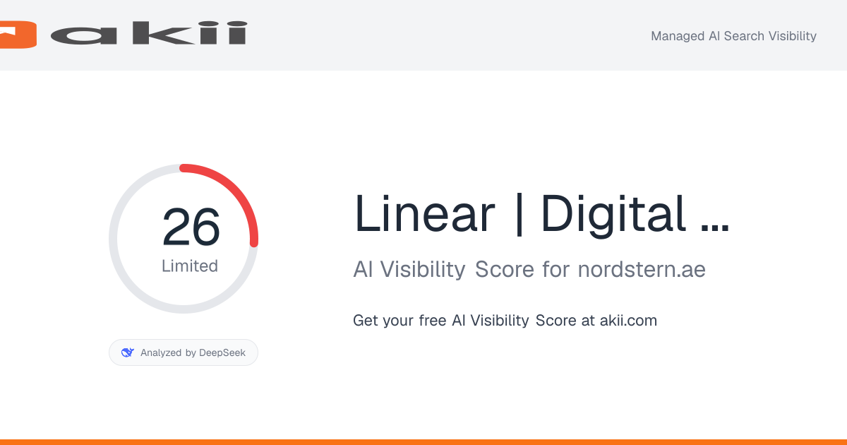 Linear | Digital Marketing Agency | Dubai AI Visibility Score preview