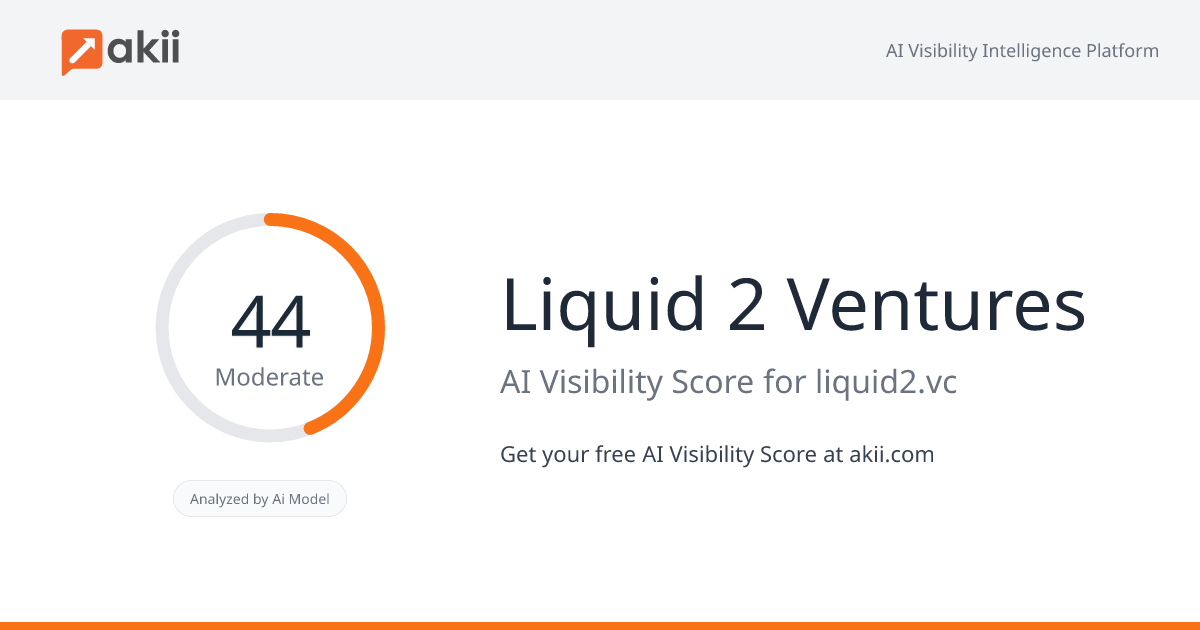 Liquid 2 Ventures AI Visibility Score